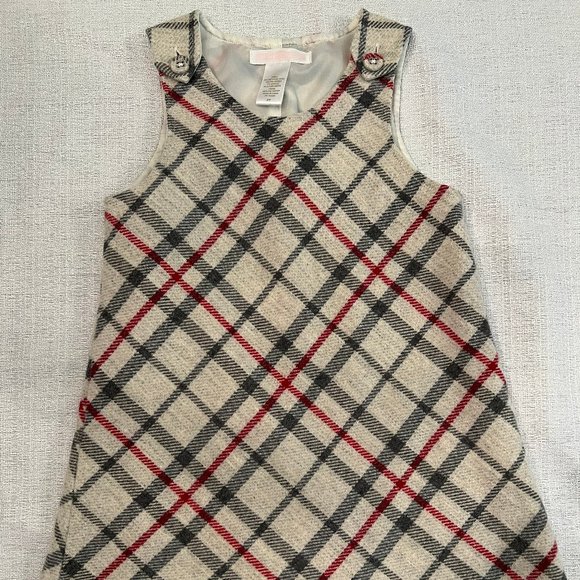 Janie and Jack Other - Janie and Jack Red and Black Plaid Wool Jumper Dress - 2T